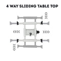 Adjustable Pneumatic Pedestal Table Leg 350 - 750mm Grey