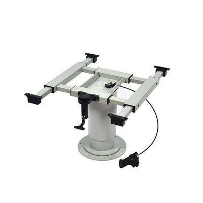 Adjustable Pneumatic Pedestal Table Leg 350 - 750mm Grey