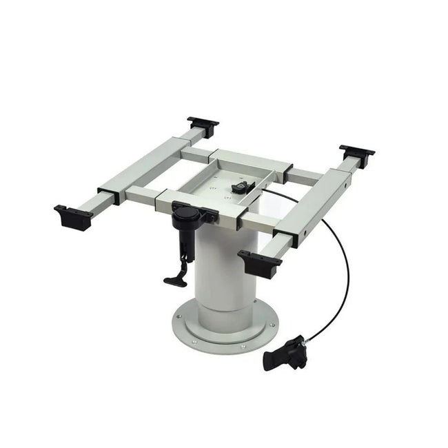 Adjustable Pneumatic Pedestal Table Leg 350 - 750mm Grey