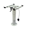 Adjustable Pneumatic Pedestal Table Leg 350 - 750mm Grey