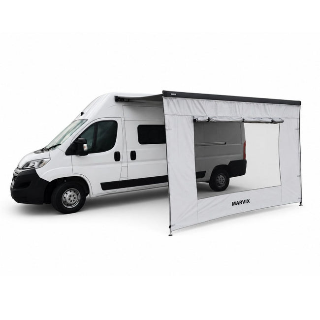 Awning Sun Blocker 2.5M Front Sunshade Screen with Opening