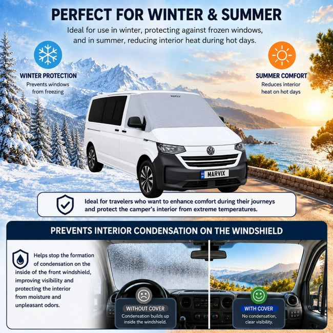 External Thermal Screen Cover - VW T7 Transporter / Ford Custom 2024 Onwards
