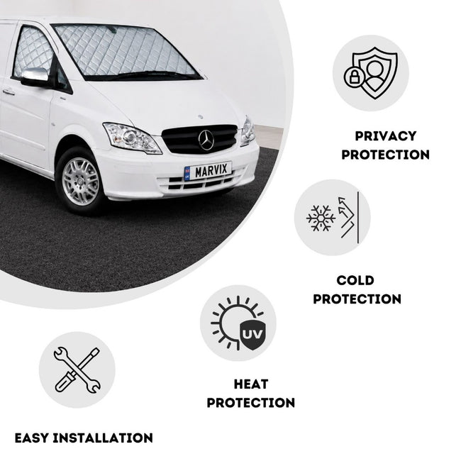 Marvix Internal Thermal Blinds Premium 9 Layers - Vito / Viano 2003 - 2014