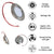 4 x LED 12V 24V Spot Lights Touch Switch Dimmable Recessed Downlights