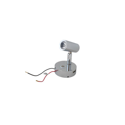 LED Reading Light Dimmable 12V 24V Chrome Spotlight Touch Switch USB Caravan Boat Lamp
