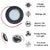 LED 12V Spot Light Touch Switch Dimmable Caravan Motorhome Boat Black Downlight