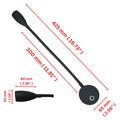 LED Flexible Reading Light 12V 24V Black Touch Switch Dimmable USB Gooseneck Map Lamp