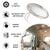 LED Ceiling Light 12V 24V Dimmable 6W Touch Switch Nickel Finish Panel Lamp