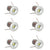 6 x LED 12V Mini Spot Lights 0.5W IP65 Cool White
