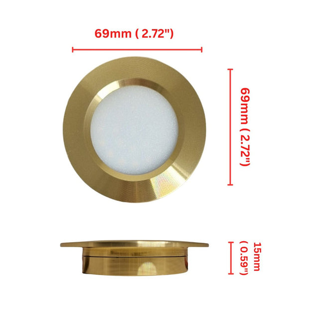 thumbnail image 2 of MARVIX 4 X LED 12V Spotlights With Touch Dimmer – Cool White For Caravan Motorhome Boat 2 of 5