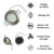 12V 24V LED Directional Spot Light Tilting Lens 3W Dimmable 3000k Recessed Downlight