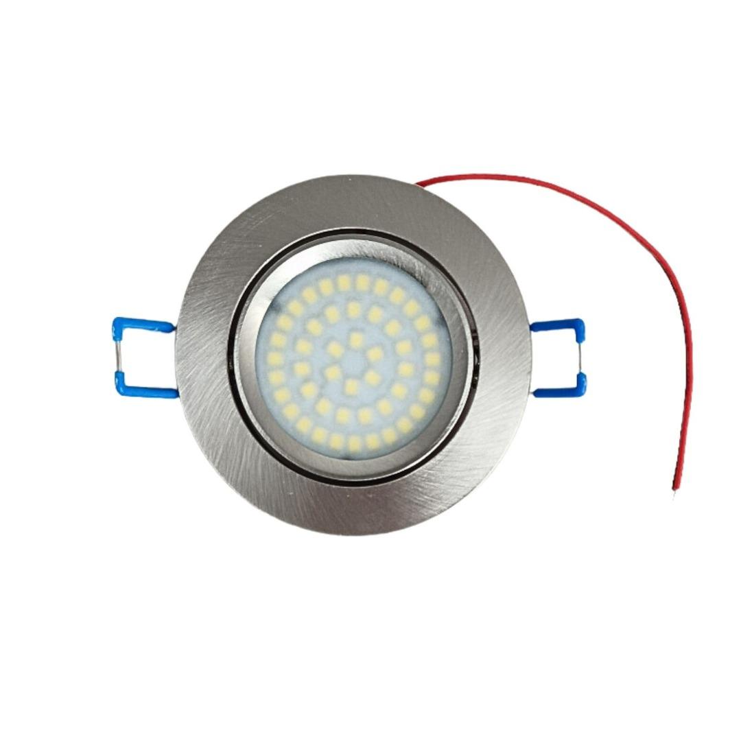 12V 24V LED Directional Spot Light Tilting Lens 3W Dimmable 3000k Rece ...