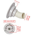 Fresh Water Tank Locking Inlet Filler Cap White
