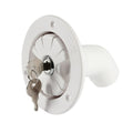 Fresh Water Tank Locking Inlet Filler Cap White