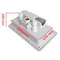 External Shower Point Water Outlet Mixer Socket & Pull Out Shower Head Set White