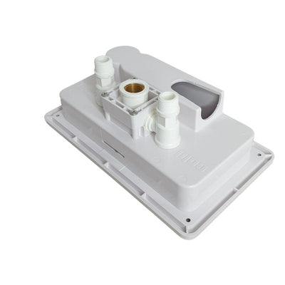 External Shower Point Water Outlet Mixer Socket & Pull Out Shower Head Set White