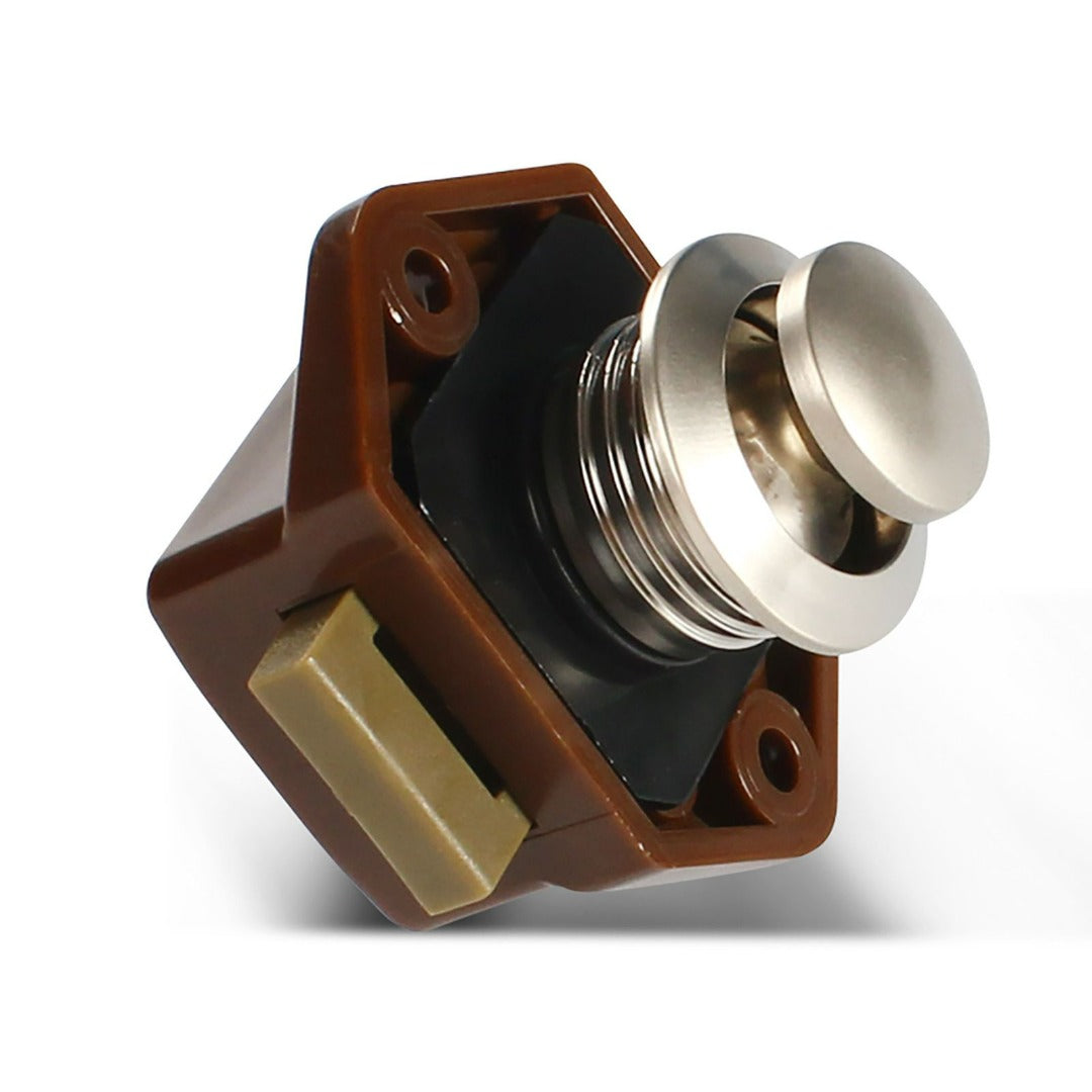 Push Button Cupboard Lock Door Latch Keyless Cabinet Drawer Catch Knob ...