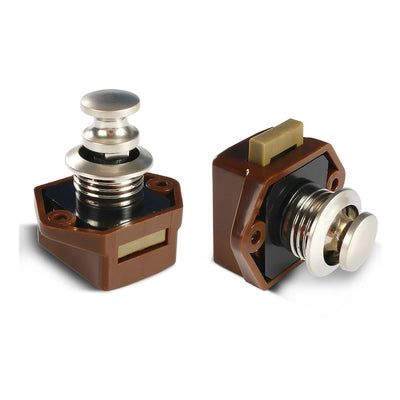Push Button Cupboard Lock Door Latch Keyless Cabinet Drawer Catch Knob