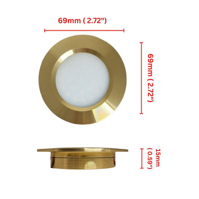 4 x LED 12V 24V Spot Lights Touch Switch Dimmable Gold Downlights