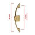 Cabinet Push Button Latch Lock Handle 128mm Catch Door Knob Gold