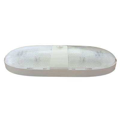 LED Ceiling Light 12V 24V Oval Dome Lamp On/Off Switch Caravan Motorhome Boat