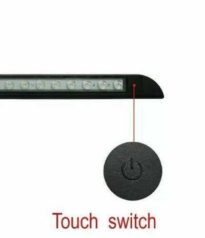 LED Awning Light Black 12V 24V Waterproof 256mm Cool White With Switch