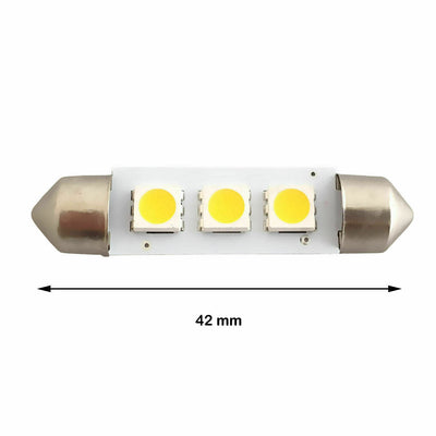 Festoon LED Bulb 12V 24V 3SMD 1W 36mm 39mm 42mm