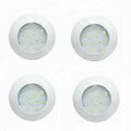 pack of 4 white 12v led spotlights caravan surface mounted downlights